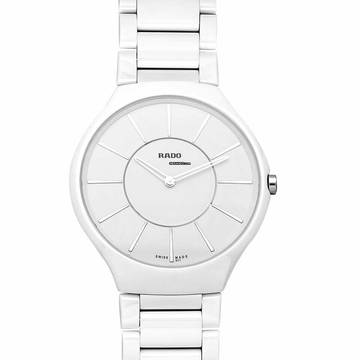  Rado True Thinline R27957112 - True Quartz White Dial Ceramic Unisex Watch </h1> 