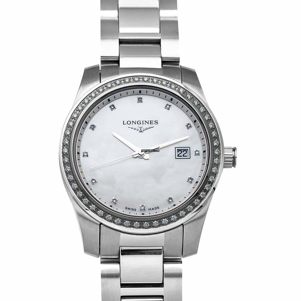 Longines L34010876 - HydroConquest Quartz Mother of pearl Dial Stainless Steel Ladies Watch </h1>