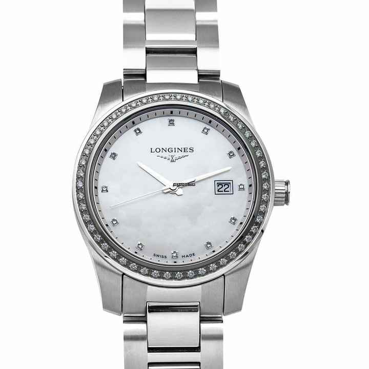 Longines L34010876 - HydroConquest Quartz Mother of pearl Dial Stainless Steel Ladies Watch </h1> 