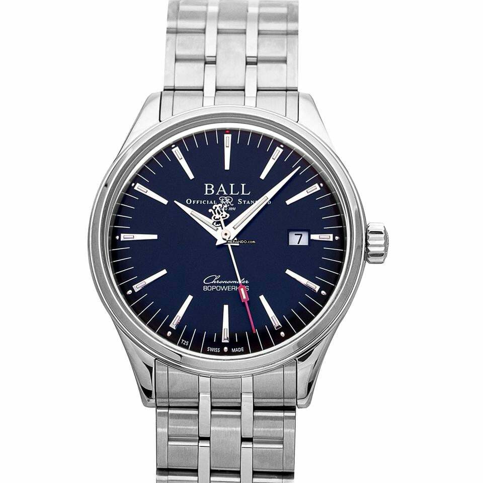 Ball Trainmaster NM3280D-S1CJ-BK - Trainmaster Automatic Black Dial Stainless Steel Men's Watch </h1>