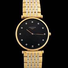 Thumbnail von Longines La Grande Classique L47091577 - La Grande Classique Quartz Black Dial Stainless Steel Ladies Watch </h1>