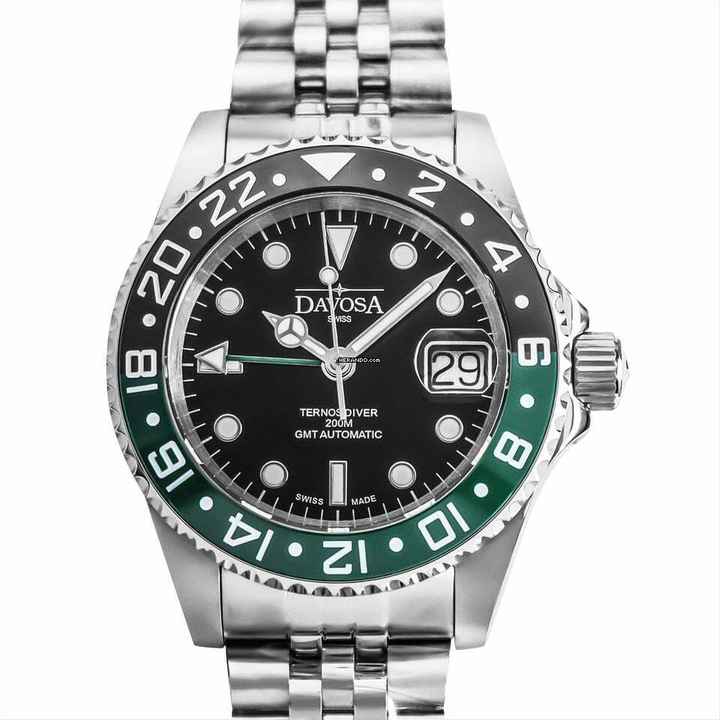  Davosa 16159007 - Automatic Black Dial Stainless Steel Men's Watch </h1> 