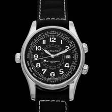 Thumbnail von Hamilton Khaki Navy UTC H77505433 - Khaki Navy Automatic Black Dial Stainless Steel Men's Watch </h1>