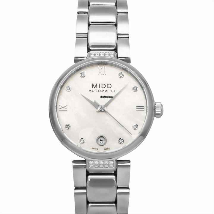  Mido M022.207.61.116.11 - Baroncelli III Automatic Mother of pearl Dial Stainless Steel Ladies </h1> 