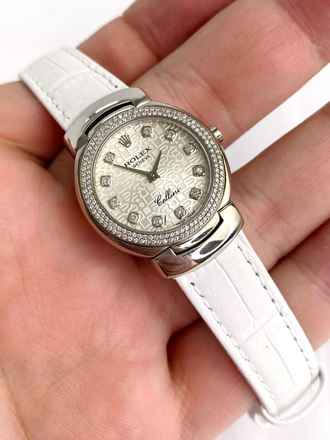  Rolex Cellini Quartz 18ct Vintage WHITE GOLD 6671 Diamond Lady Women 6671 </h1> 