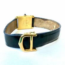 Thumbnail von Cartier Tank Quartz 21mm Goldplated Silver 0.65TCW Diamond Watch </h1>