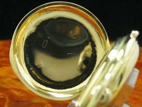 Thumbnail von 14kt 585 Gold Savonette Taschenuhr Chronograph Viertel-repetition </h1>