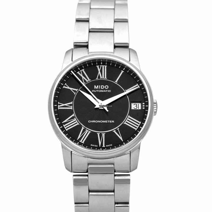 Mido Baroncelli III M010.208.11.053.00 - Baroncelli III Automatic Black Dial Stainless Steel Ladies Watch </h1> 