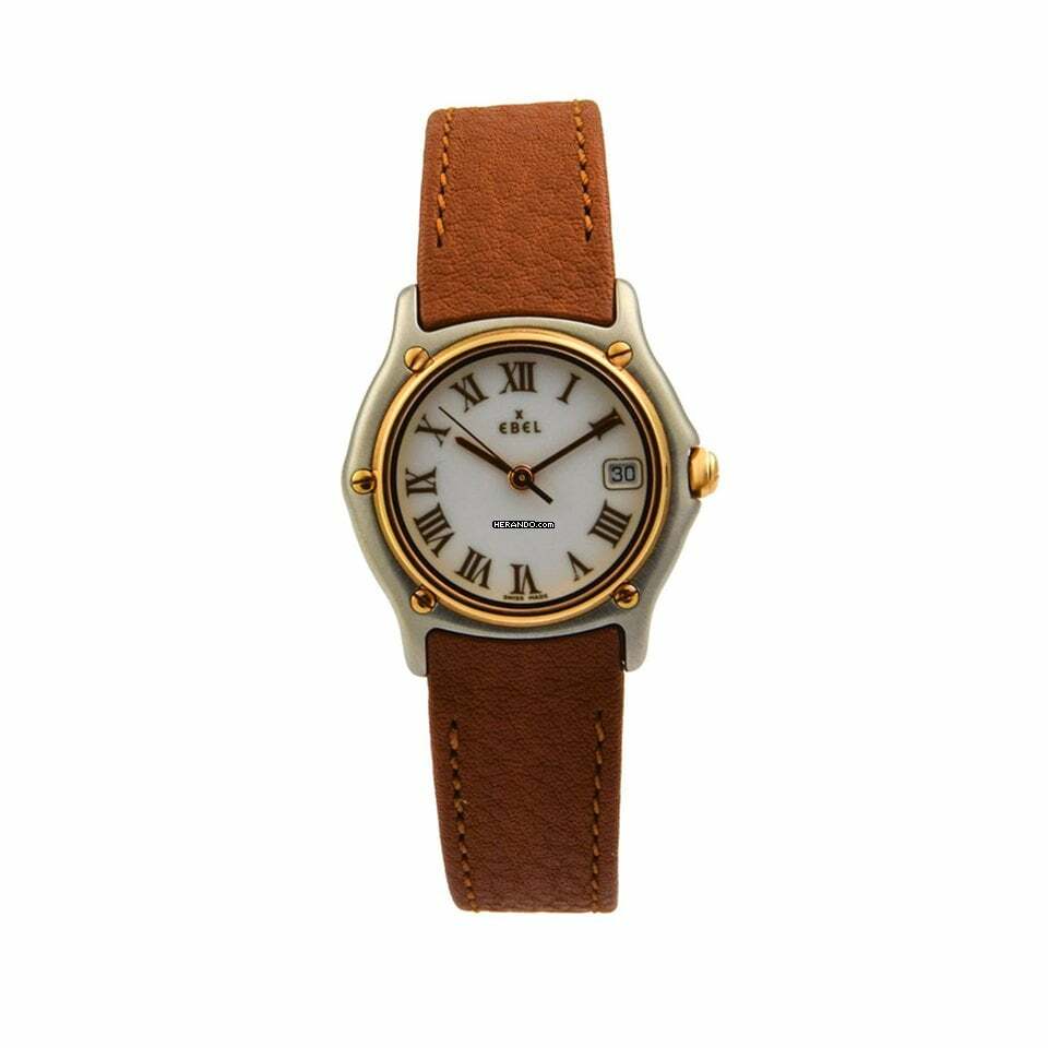 Ebel Sport Classique Quarz Revision Roségold Stahl Leder ungetragen 1 Jahr Garantie 