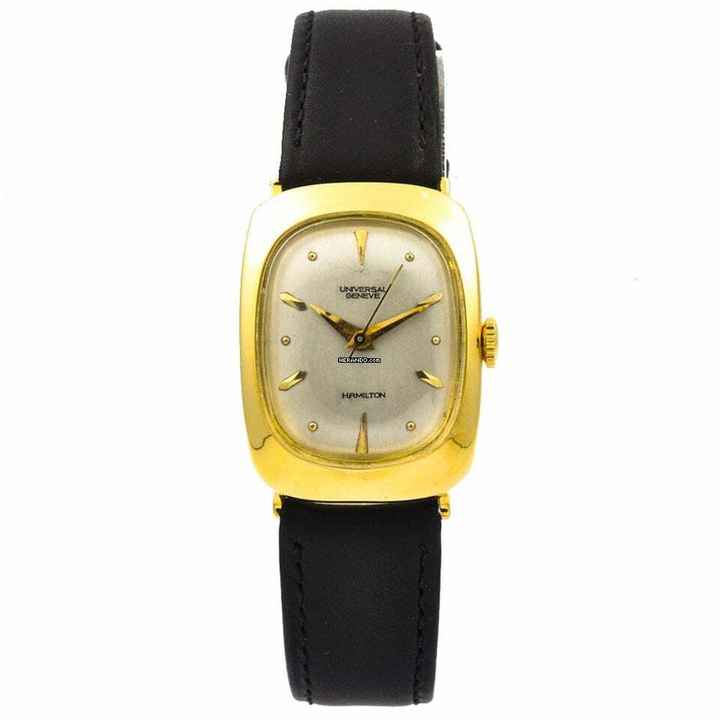Universal Genève Hamilton 750 Gelbgold Handaufzug Revision Garantie 