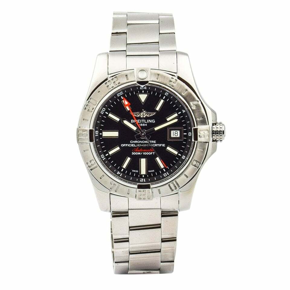 Breitling Avenger II GMT 2018 A3239011/BC35 Stahl Box Papiere Revision 