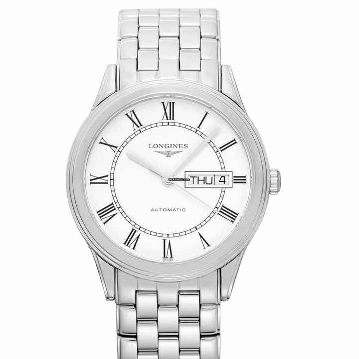  Longines Flagship L48994216 - Flagship Automatic White Dial Stainless Steel Men's Watch </h1> 