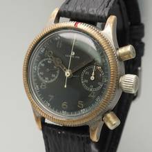 Thumbnail von Tutima Glashütte Tutima Luftwaffe Chronograph WW2 Urofa 59 Vintage RARE </h1>