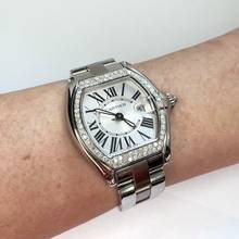 Thumbnail von Cartier Roadster Quartz 31mm Steel 0.75TCW DIAMOND Watch </h1>