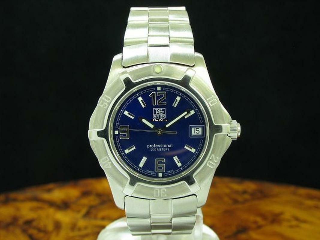 TAG Heuer 2000 Professional Edelstahl Herrenuhr / Ref Wn1112 / Kaliber Eta 955.112 </h1>