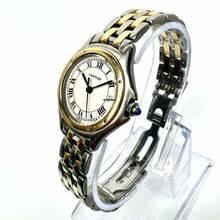 Thumbnail von Cartier Panthère COUGER Quartz 27mm 2 Row Gold Watch </h1>