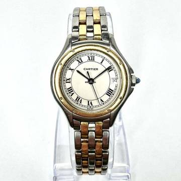  Cartier Panthère COUGER Quartz 27mm 2 Row Gold Watch </h1> 