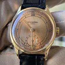 Thumbnail von Patek Philippe Calatrava 1516 Salmon dial yellow gold 18KT 1952’s Full Set