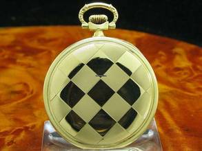 Thumbnail von Eterna Open Face 14kt 585 Gold Taschenuhr Chronometer / Kaliber 301 </h1>