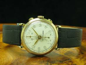 Thumbnail von Dubey & Schaldenbrand Gold Mantel Unisexuhr / Kaliber Venus 170 </h1>