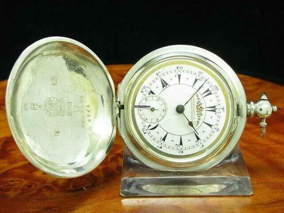  K. Serkisoff & Co. 800 Silber Savonette Osmanische Taschenuhr Schlüsselaufzug </h1> 