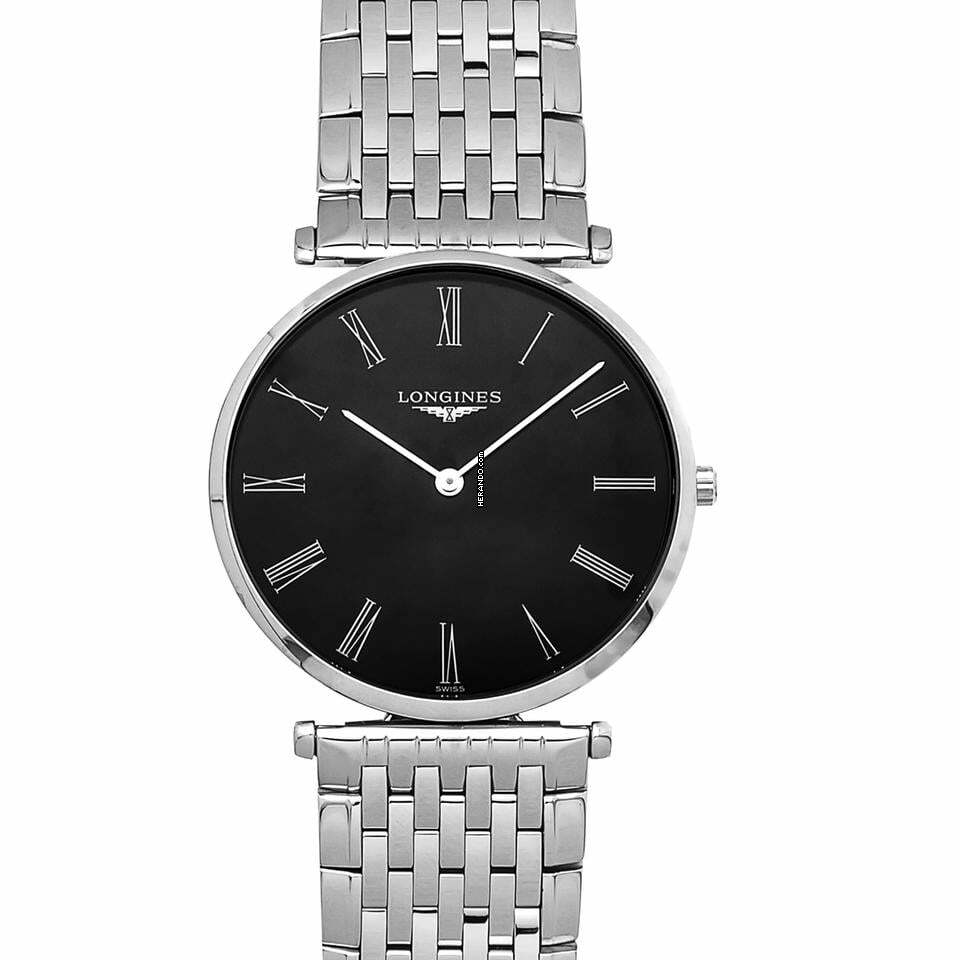 Longines La Grande Classique L47554516 - La Grande Classique Quartz Black Dial Stainless Steel Ladies Watch </h1>