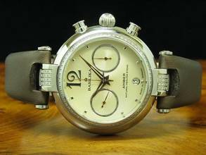 Thumbnail von Basilika Amber Edelstahl Handaufzug Damenuhr Diamant Besatz / Ref 3133.7887702d </h1>