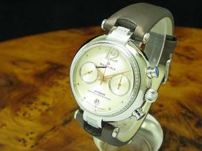 Thumbnail von Basilika Amber Edelstahl Handaufzug Damenuhr Diamant Besatz / Ref 3133.7887702d </h1>