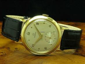 Thumbnail von Omega 18kt 750 Gold Handaufzug Herrenuhr Von Ca 1950 / Ref 2684 / Kaliber 266 </h1>