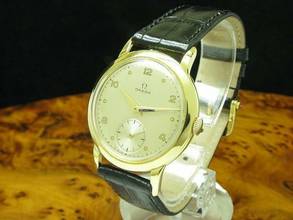 Thumbnail von Omega 18kt 750 Gold Handaufzug Herrenuhr Von Ca 1950 / Ref 2684 / Kaliber 266 </h1>