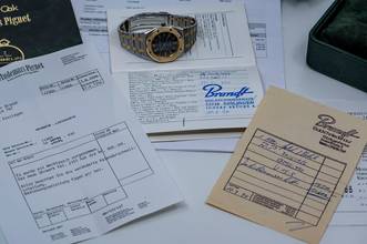 Thumbnail von Audemars Piguet Royal Oak 14486 | Full Set | Cufflinks | AP Service Dec 2022 </h1>