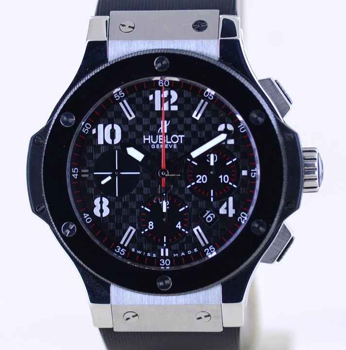  Hublot Big Bang 44 mm Chronograph Stahl Keramik Racing Dial Rubber Strap Luxury 44mm </h1> 