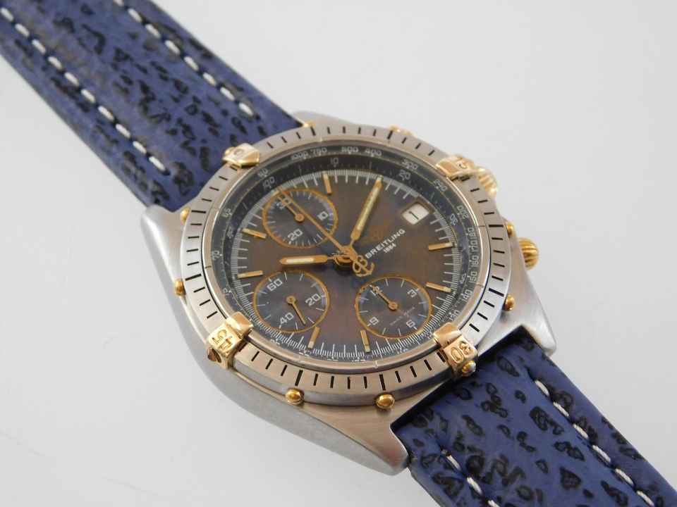  Breitling Chronomat Stahl Gold Klassiker im sehr schönen Zustand Hai Band </h1> 