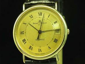 Thumbnail von Baume & Mercier 18kt 750 Gold Herrenuhr / Ref 15205 / Kaliber Eta 255.111 </h1>