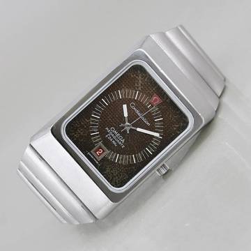  Omega Constellation Quartz Megaquartz f 2,4 MHZ Tropical Dial neues Glas </h1> 