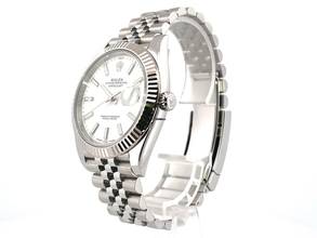 Thumbnail von Rolex Datejust 41 Edelstahl Weißgold 126334 Weiß Jubile-Band </h1>