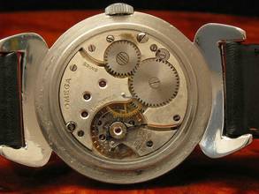 Thumbnail von Omega Kuhhorn Edelstahl Handaufzug Herrenuhr Von Ca. 1935 / Kaliber 26.5s0b T2 </h1>