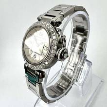 Thumbnail von Cartier Pasha Quartz 26mm Steel 1.36TCW DIAMOND Watch </h1>