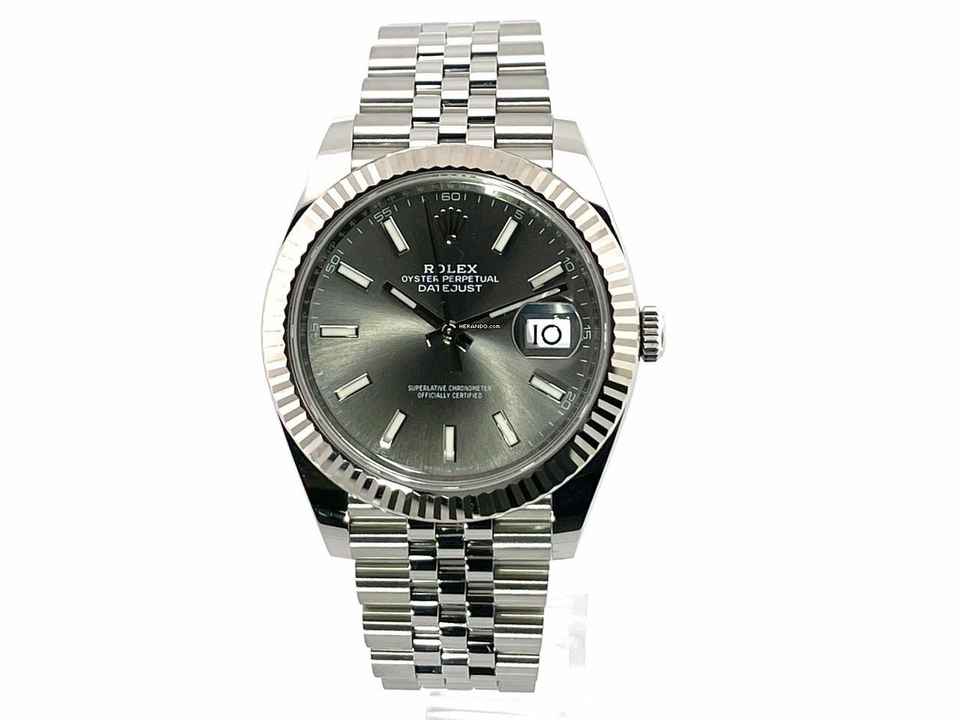  Rolex Datejust 41 Edelstahl Weißgold 126334 Rhodium Jubile </h1> 