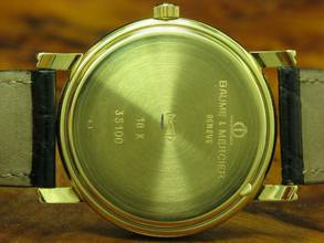 Thumbnail von Baume & Mercier Classima 18kt 750 Gold Handaufzug Herrenuhr / Ref 35100 </h1>