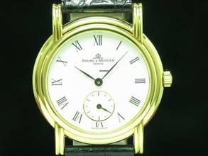 Thumbnail von Baume & Mercier Classima 18kt 750 Gold Handaufzug Herrenuhr / Ref 35100 </h1>