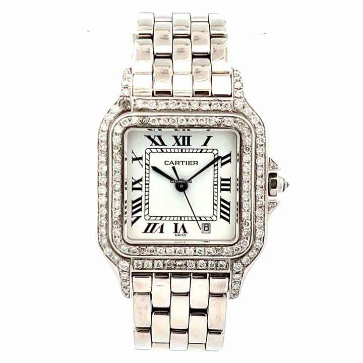  Cartier Panthère 27mm Steel ~1.30TCW Diamond Watch </h1> 