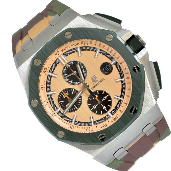  Audemars Piguet Royal Oak Offshore Chronograph 26400SO Chronograph Camo Full Set NEW 2021’s </h1> 
