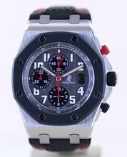Thumbnail von Audemars Piguet Royal Oak Offshore Chronograph GSTAAD Limited Chronograph Titan grey arabic Dial rar </h1>