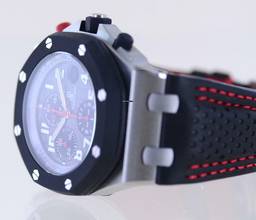 Thumbnail von Audemars Piguet Royal Oak Offshore Chronograph GSTAAD Limited Chronograph Titan grey arabic Dial rar </h1>