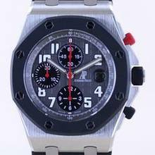 Thumbnail von Audemars Piguet Royal Oak Offshore Chronograph GSTAAD Limited Chronograph Titan grey arabic Dial rar </h1>