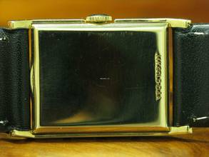 Thumbnail von Jaeger-LeCoultre Tank 14kt Gold Handaufzug Herrenuhr / Art Deco / Kaliber 438/4cw </h1>