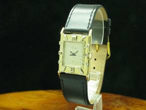 Thumbnail von Jaeger-LeCoultre Tank 14kt Gold Handaufzug Herrenuhr / Art Deco / Kaliber 438/4cw </h1>