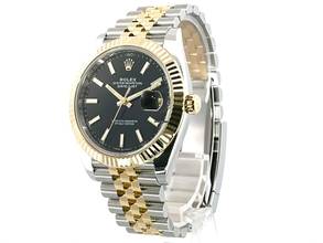 Thumbnail von Rolex Datejust 41 Edelstahl Gelbgold 126333 Schwarz Index Jubile </h1>