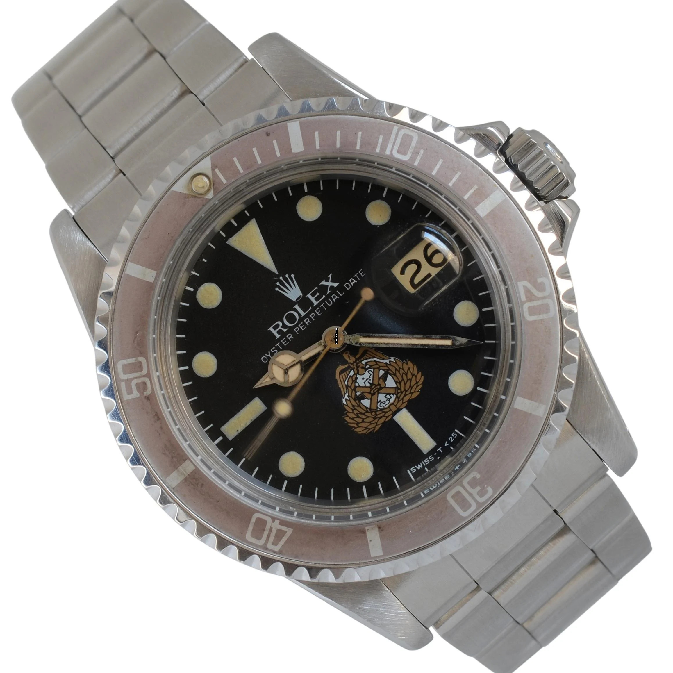 Rolex Submariner Date 1680 Date by Kuwait Army Crest dial 1977's </h1>